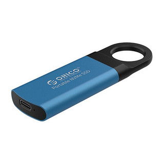 ORICO 奥睿科 迅龙-翼系列 GV100 铝合金版 USB 3.1 Gen 2 移动固态硬盘 Type-C 512GB 蓝色