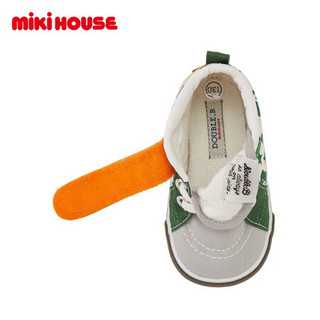 MikihouseDoubleB学步鞋男女儿童鞋星星满熊二段学步鞋63-9302-265 绿色 14.5CM