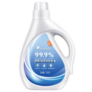 美的（Midea）小天鹅深层洁净护理洗衣液多效合一强效去污护衣护色3KG瓶装（除菌款）TH-XYY01