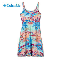 Columbia哥伦比亚户外21秋冬新品女子防晒印花无袖连衣裙FR5039 498 M