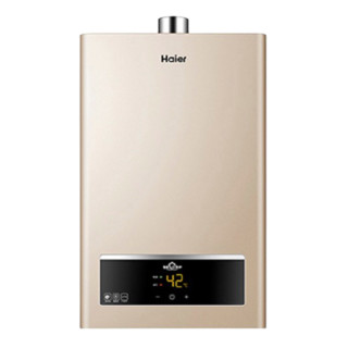 Haier 海尔 12升燃气热水器天然气水气双调恒温五重净化健康ECO节能开机自检多重安防家用JSQ22-12UTS(12T)