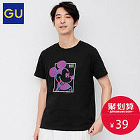 GU 极优 男装印花T恤Disney迪士尼米奇优衣库姐妹品牌332288