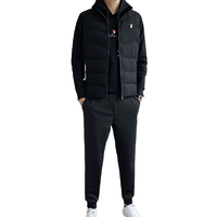 PLAYBOY 花花公子 男士马甲套装 19224PLMT-1930 黑色 L