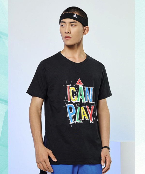 peak匹克df613391男款印花t恤