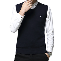 PLAYBOY 花花公子 男士针织马甲 HH-HLS917632 深蓝色 M