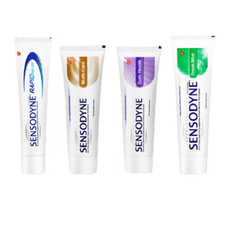 SENSODYNE 舒适达 基础护理系列牙膏套装 (劲速护理+多效护理+牙龈护理+清新薄荷)