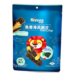 Rivsea 禾泱泱 儿童鱼香海苔脆片 16g
