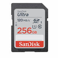 SanDisk 闪迪 SDSDUNC SD存储卡 256GB（UHS-I、Class 10、U1）+USB读卡器