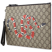 GUCCI 古驰 Kingsnake  473904GZN1N 8666 男士包袋