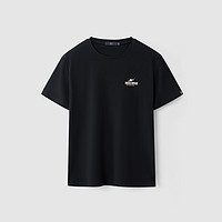 【中国航天太空创想联名系列】21夏新男后背太空人物短袖T恤 4XL 黑色花纹KR