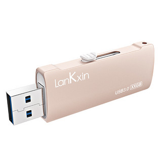 lankxin 兰科芯 K08 USB 3.0 U盘 黑色 64GB USB