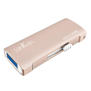 lankxin 兰科芯 K08 USB 3.0 U盘 黑色 64GB USB