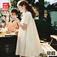 UNIQLO 优衣库 女童泡泡纱连衣裙