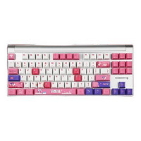 CHERRY 樱桃 MX BOARD 8.0 七夕限定版 87键 有线机械键盘 粉白 Cherry红轴 单光