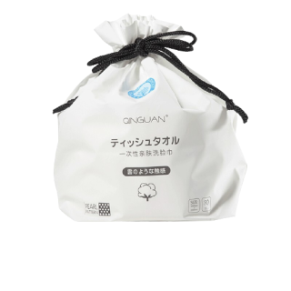 QINGUAN 秦观 一次性亲肤洗脸巾 卷筒款 80片(20*20cm)