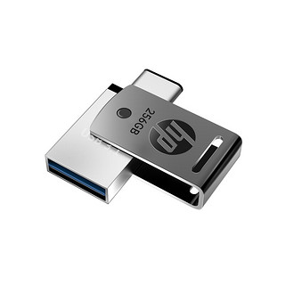 HP 惠普 X5000m USB3.1 U盘 银色 256GB USB/Type-C