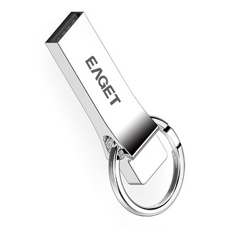 EAGET 忆捷 U系列 U9H USB 2.0 金属防水防震U盘 银色 16GB USB