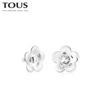 TOUS/桃丝熊2021春夏新品Fragile Nature系列925银花朵轻奢耳钉女