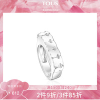 TOUS/桃丝熊2021春夏新品Straight系列925银环形小熊小众戒指女