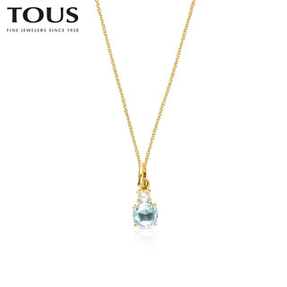 TOUS/桃丝熊项链女耳钉 18K金MINI IVETTE礼盒 520礼盒送礼