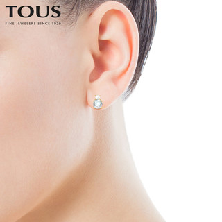 TOUS/桃丝熊项链女耳钉 18K金MINI IVETTE礼盒 520礼盒送礼