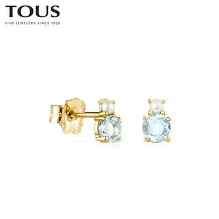 TOUS/桃丝熊项链女耳钉 18K金MINI IVETTE礼盒 520礼盒送礼