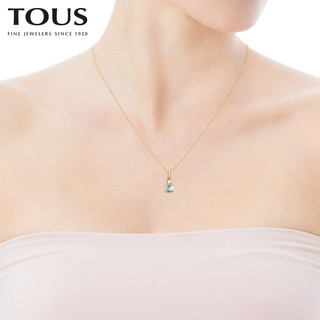 TOUS/桃丝熊项链女耳钉 18K金MINI IVETTE礼盒 520礼盒送礼