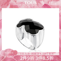 TOUS/桃丝熊925银黑玛瑙大气戒指 女615435520