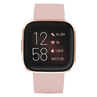 fitbit Versa 2 智能手表 20mm 硅胶表带( 心率、音乐）