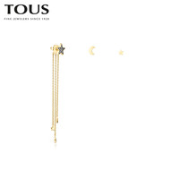 TOUS/桃丝熊2021春夏新品Nocturne系列926银镀金耳钉耳环组合女