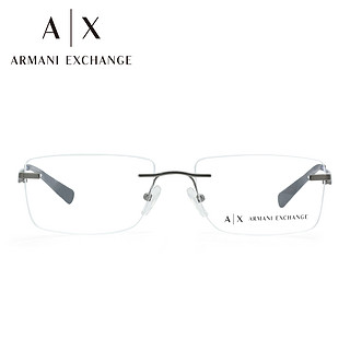 Armani阿玛尼眼镜框男士无框商务眼镜架轻便眼镜可配近视0AX1039