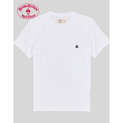 Brooks Brothers 布克兄弟 男士21夏新圆领纯色Logo款短袖休闲T恤 1001-白色 M