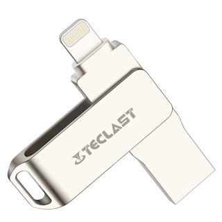 Teclast 台电 魔闪mini系列 USB 3.0 U盘 香槟金 64GB USB/苹果lightning接口双口