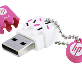 HP 惠普 U盘 ，超萌可爱冰淇淋造型，USB2.0，防水防尘防摔U盘