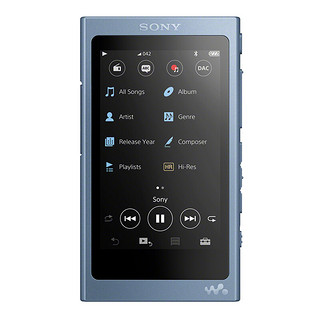 SONY 索尼 NW-A45 Hi-Res 无损降噪音频播放器 16G 月光蓝