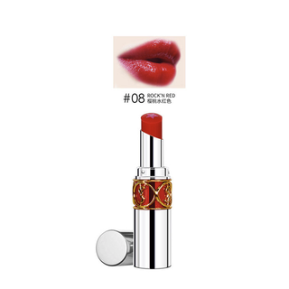  圣罗兰 YSL /圣罗兰 YSL  银管星星夹心唇膏 #N°8ROCK'N RED樱桃水红色 3.5g