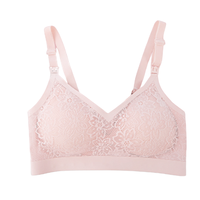 Joyncleon 婧麒 悦己·系列 jwx8620X 孕妇平纹蕾丝文胸 XL码 罗莎粉