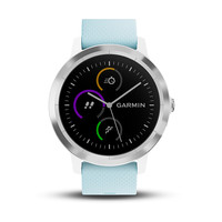 GARMIN 佳明 VA3T 智能手表 43.4mm 蓝色 不锈钢表壳 蓝色硅胶表带（心率、GPS、防水）