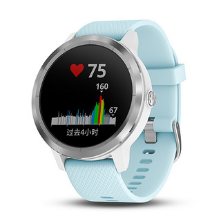 GARMIN 佳明 VA3T 智能手表 43.4mm 蓝色 不锈钢表壳 蓝色硅胶表带（心率、GPS、防水）