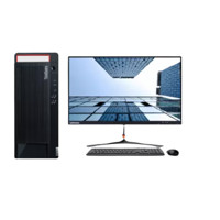 Lenovo 联想 ThinkCentre M930t 十代酷睿版 27英寸 商用台式机 黑色 (酷睿i5-10500、核芯显卡、16GB、1TB HDD、风冷)