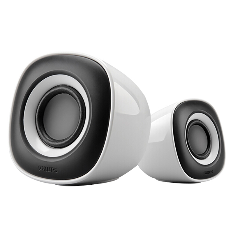 PHILIPS 飞利浦 SPA2201 2.0声道 桌面 多媒体音箱 白色