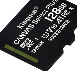 Kingston 金士顿 SDCS2 Micro-SD存储卡 128GB（UHS-I、V10、U1、A1）+后视镜防雨膜