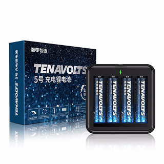 NANFU 南孚 TENAVOLTS 5号充电锂电池 1.5V 2775mAh 4粒装+充电器 充电套装