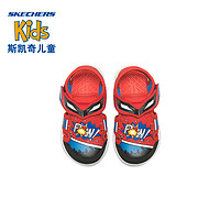 SKECHERS 斯凯奇 儿童小童2021春夏新款炫酷魔术贴包头女童凉鞋潮.