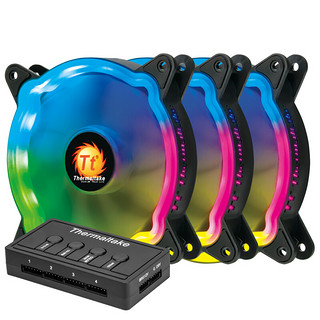 Thermaltake 曜越 玲珑风扇 12 RGB 120mm 机箱散热风扇 三个装