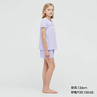 UNIQLO 优衣库 童装亲子装AIRism棉混纺休闲套装夏季短袖家居服睡衣434678