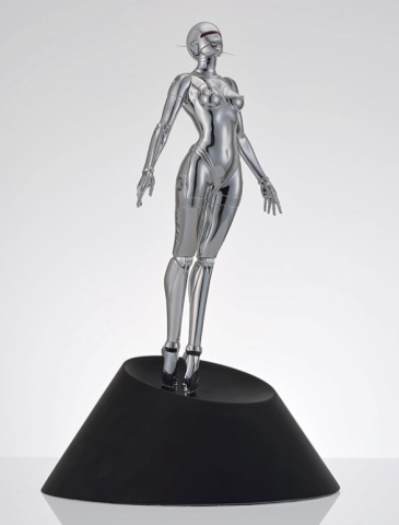 维格列艺术空山基机械姬sexy robot floating 银色雕塑56x35x35cm