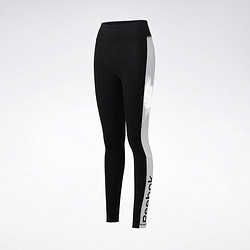 Reebok 锐步 运动健身TE Linear Logo Legging女子紧身裤 FT8870_黑色 L