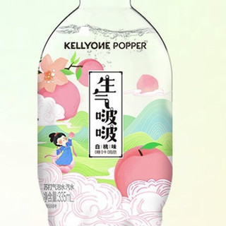 kellyone 生气啵啵 苏打气泡水 白桃味 335ml*6瓶