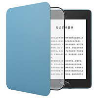 kindle Paperwhite系列 Paperwhite 经典版 6英寸水墨屏电子书阅读器 8GB 雾蓝色+纯色保护套 雾蓝色套装